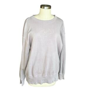 NIKE Center Logo Phoenix Fleece Pullover Crewneck Oversized Sweatshirt Small